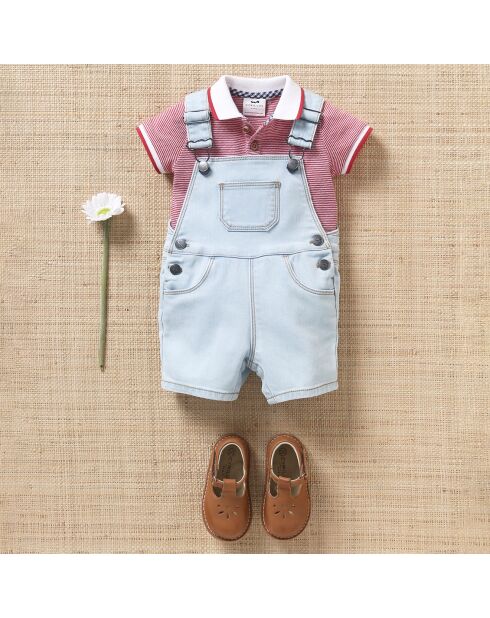 Salopette en Jean bleu clair