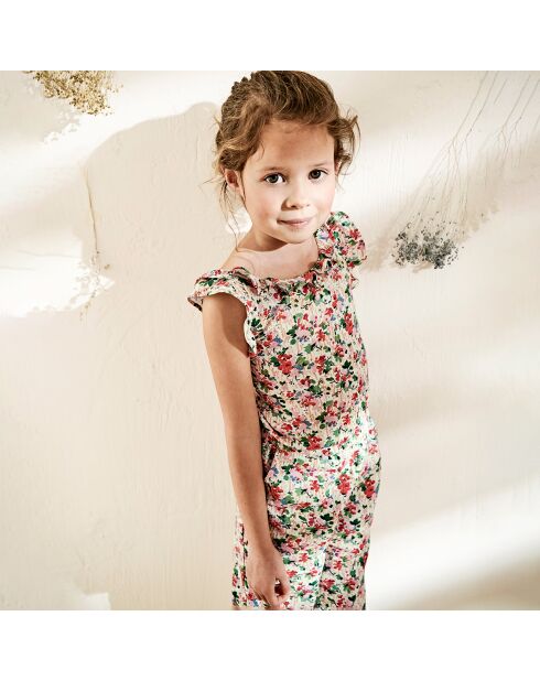 Combinaison en Coton à Froufrou rose