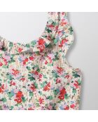 Combinaison en Coton à Froufrou rose