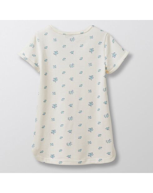 Robe molletonnée en Coton blanche