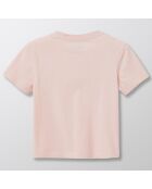 T-Shirt en Coton biologique Snoopy rose pâle