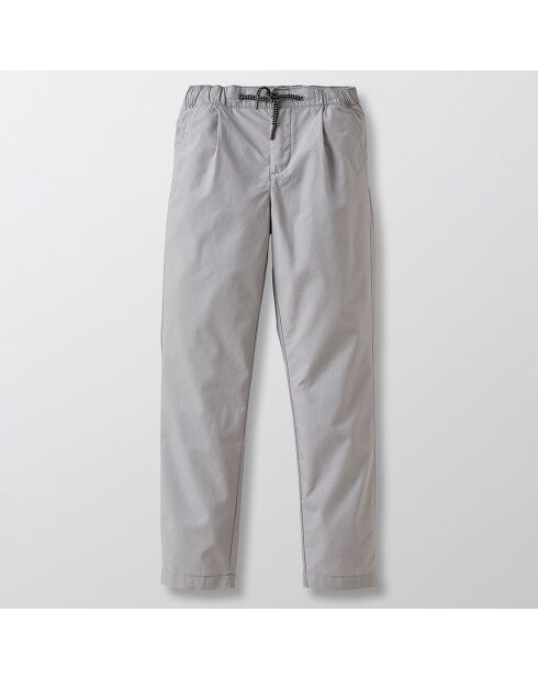 Pantalon en Popeline de coton gris