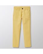 Pantalon Chino en Coton light jaune