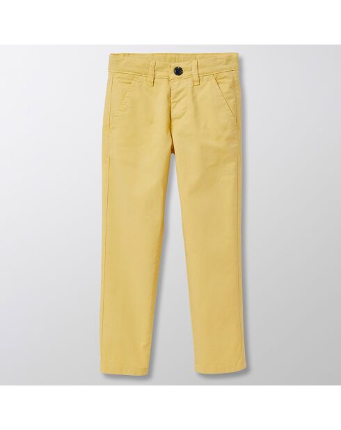 Pantalon Chino en Coton light jaune