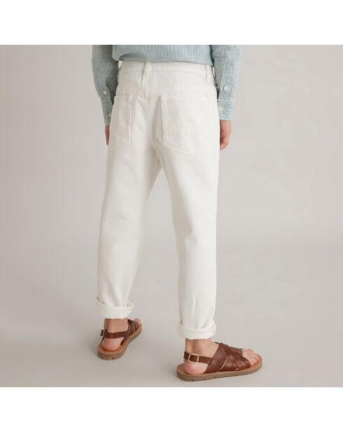 Pantalon Ballon en Coton blanc cassé