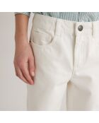 Pantalon Ballon en Coton blanc cassé