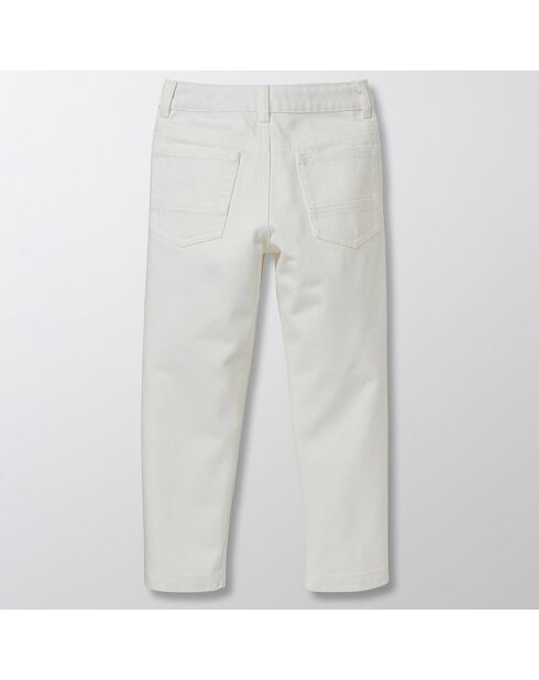 Pantalon Ballon en Coton blanc cassé