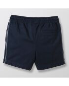 Short Pipping en Coton bleu foncé
