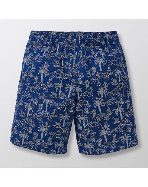 Short en Coton Palmier bleu
