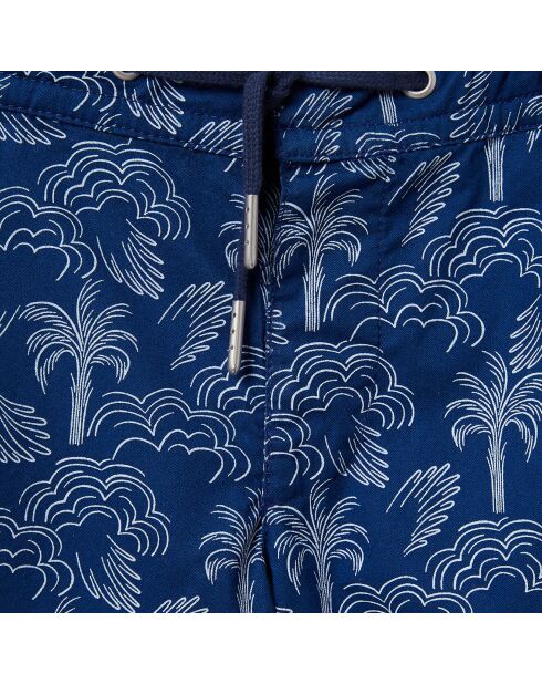 Short en Coton Palmier bleu