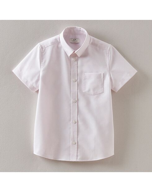 Chemise en Coton Oxford rose pâle