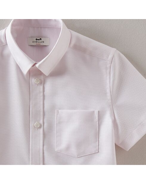 Chemise en Coton Oxford rose pâle