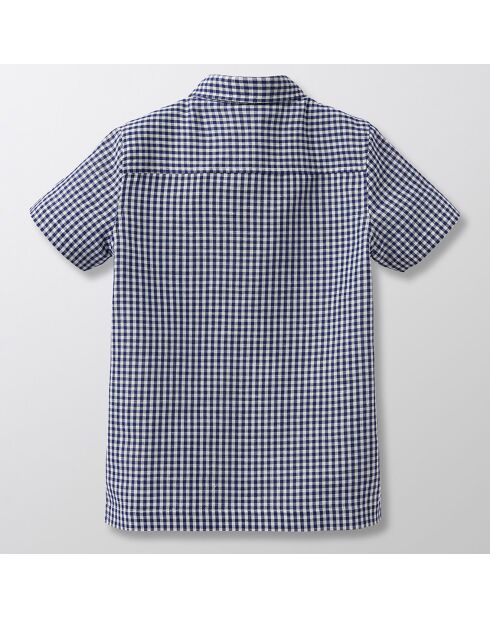 Chemise en Coton & Lin bleu foncé
