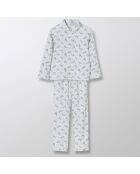 Pyjama Chemise & Pantalon Brush beige