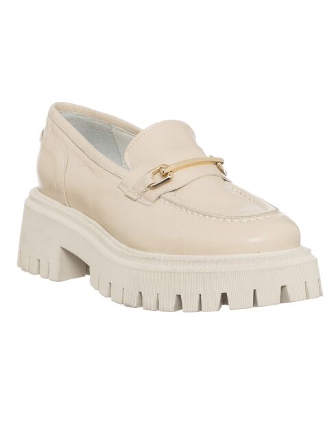 Mocassins en Cuir Sana écrus