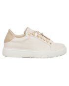 Sneakers en Cuir Pella écru/beige
