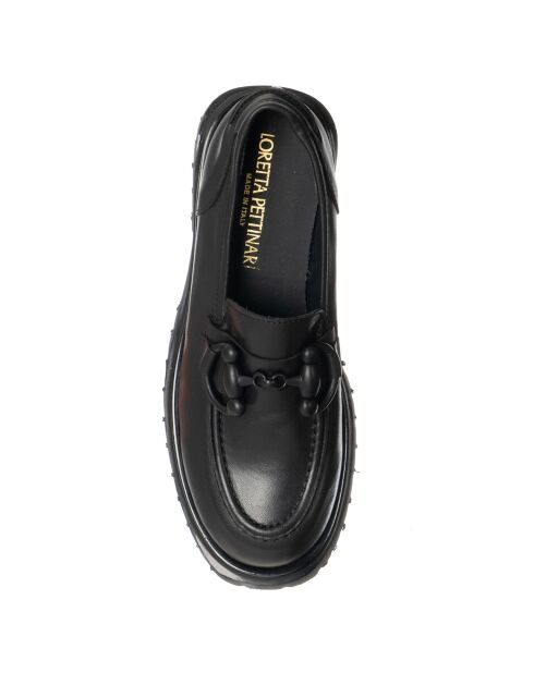 Mocassins en Cuir Coda noirs - Talon 5 cm