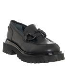 Mocassins en Cuir Coda noirs - Talon 5 cm