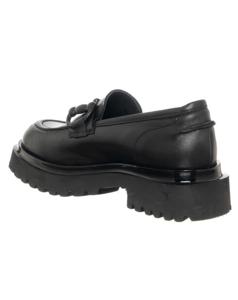 Mocassins en Cuir Coda noirs - Talon 5 cm