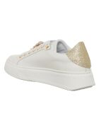 Sneakers en Cuir Gufo blanc/doré