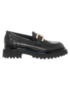 Mocassins en Cuir Noa noir/doré