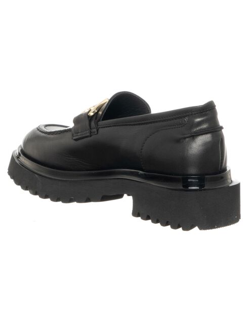 Mocassins en Cuir Noa noir/doré