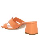 Mules en Cuir Arancia oranges - Talon 5.5 cm
