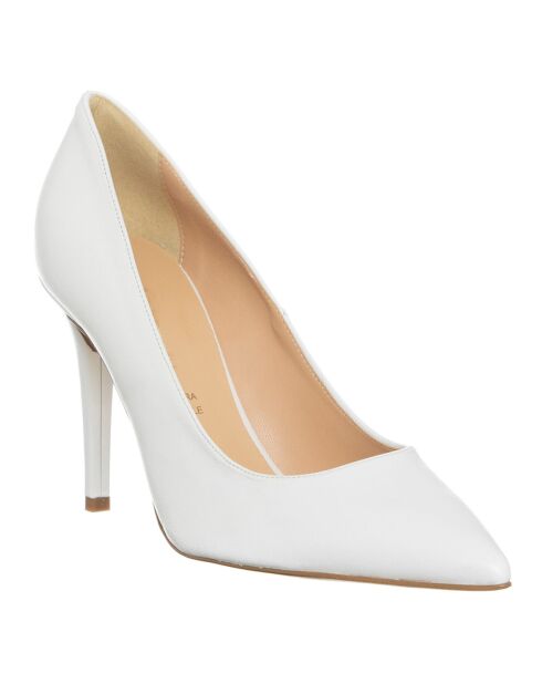 Escarpins en Cuir Nappa blancs - Talon 9.5 cm