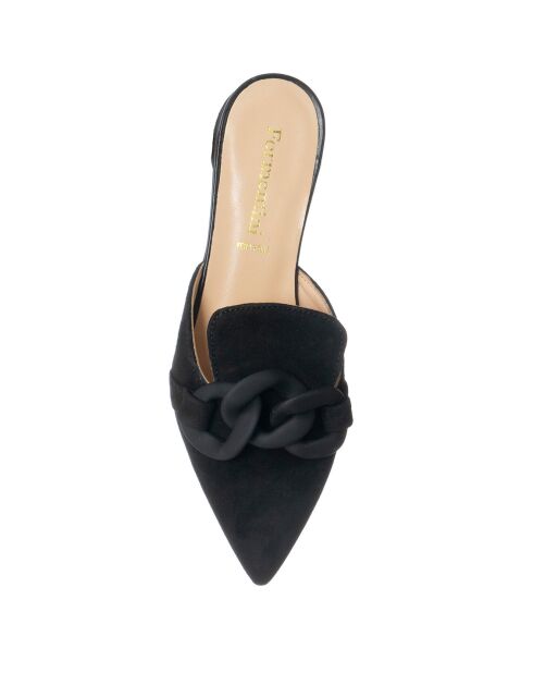 Mules en Cuir Issia noires