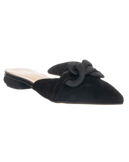 Mules en Cuir Issia noires