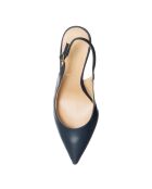 Slingbacks en Cuir Liscio noires - Talon 10 cm