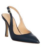 Slingbacks en Cuir Liscio noires - Talon 10 cm