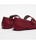 Ballerines Krob bordeaux