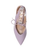 Slingbacks en Cuir Nala lilas - Talon 7.5 cm