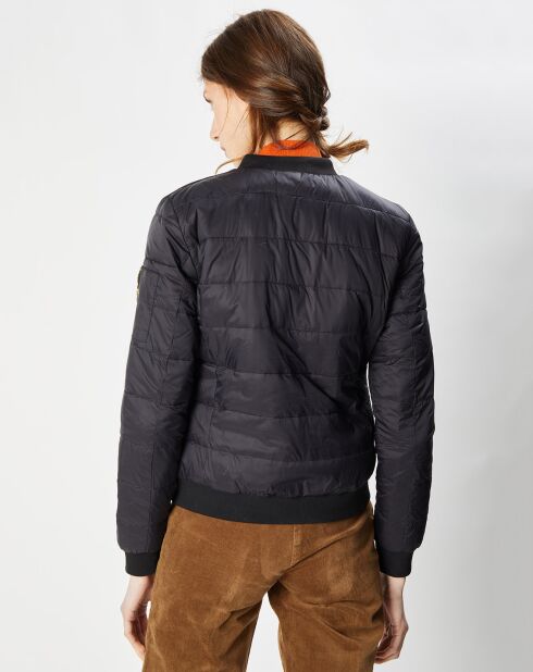 Doudoune fine réversible Katias noir/doré