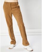 Pantalon en Velours Côtelé Felon noisette