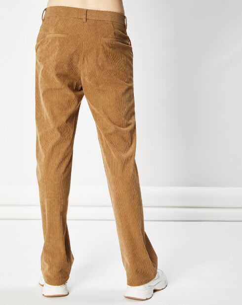 Pantalon en Velours Côtelé Felon noisette