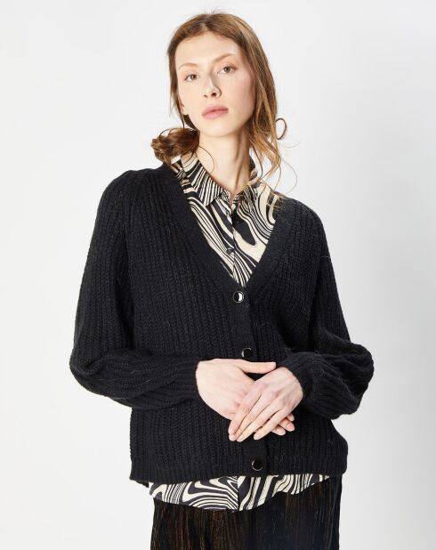 Gilet en Laine & Mohair mélangés Limza noir