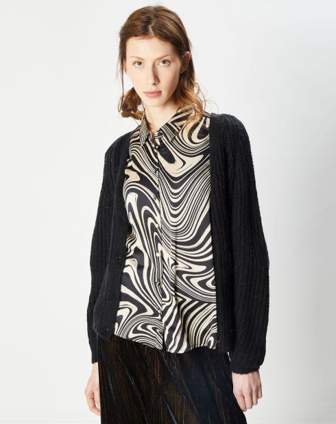 Gilet en Laine & Mohair mélangés Limza noir