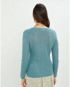 Pull en Mohair à Laine mélangés Filipine paon