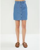 Jupe en jean Norine bleue