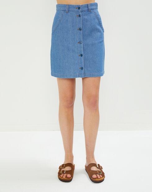 Jupe en jean Norine bleue