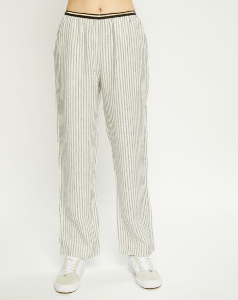 Pantalon 100% Lin Chris écru