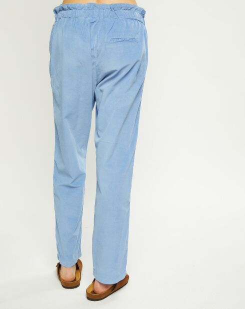 Pantalon en Velours Loni jacinthe