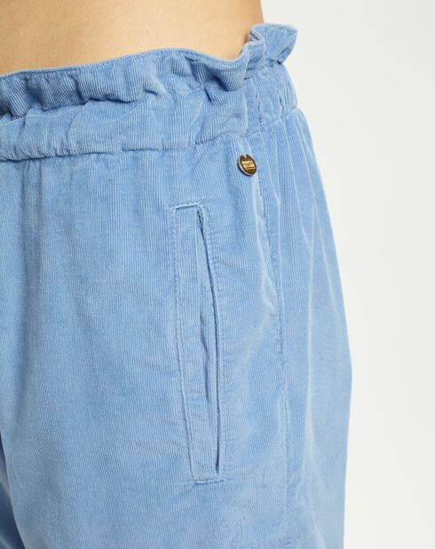 Pantalon en Velours Loni jacinthe