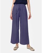 Pantalon 100% Lin Solene bleu jean's