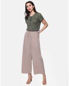 Pantalon 100% Lin Solene desert