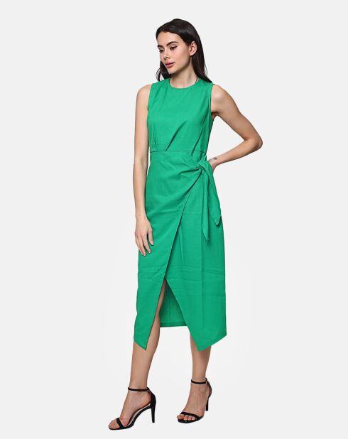 Robe 100% Lin Carole émeraude