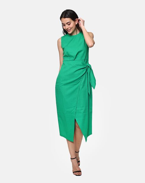 Robe 100% Lin Carole émeraude