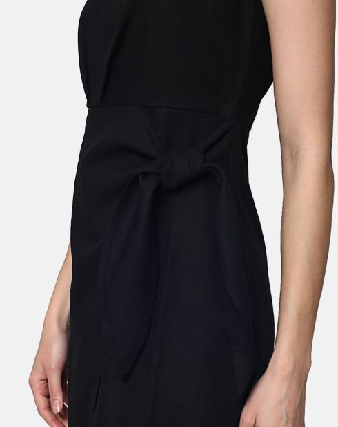 Robe 100% Lin Carole noire